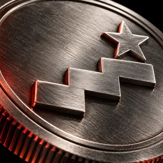 Medalhão 3D com degraus subindo e uma estrela no topo: os próximos degraus