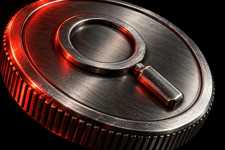Medalhão 3D com uma lupa: o registro de cada clique